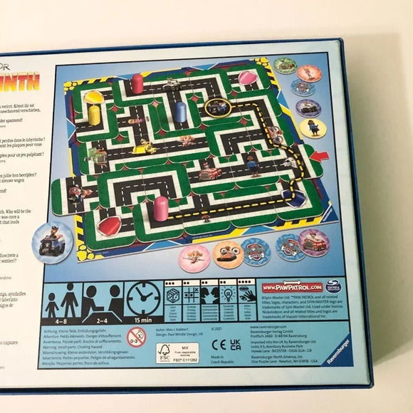 Ravensburger Paw Patrol Labyrinth Junior Board Game Missing Instructions - Picture 4 of 16
